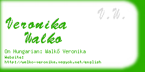 veronika walko business card