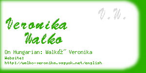 veronika walko business card